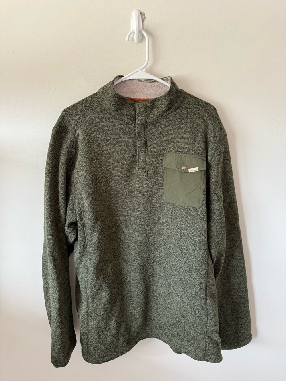 WOOLRICH pullover quarter button up